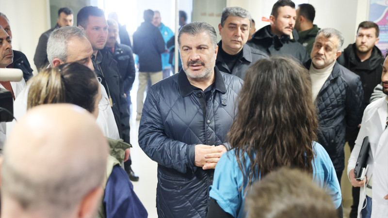SAĞLIK BAKANI KOCA, DEPREMLERDEN ETKİLENEN HATAY'DA
