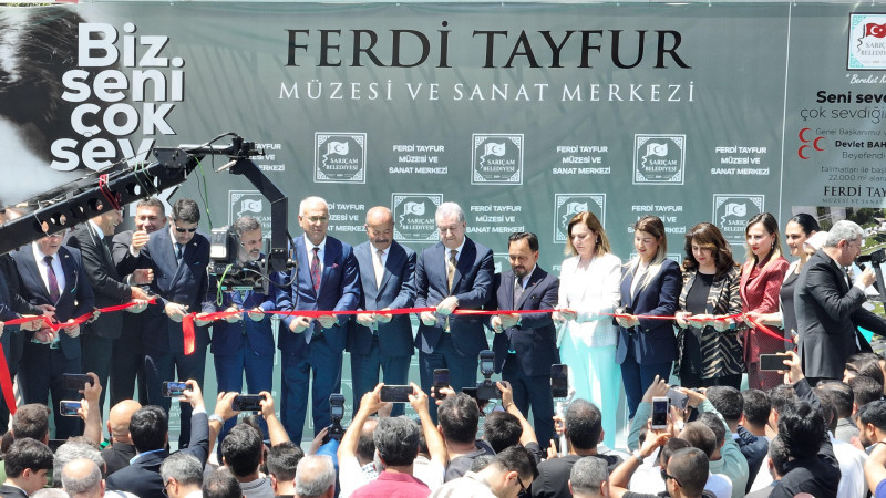 SARIÇAM BELEDİYESİ TARAFINDAN YAPILAN FERDİ TAYFUR MÜZESİ VE SANAT PARKI'NIN 1'İNCİ ETABI AÇILDI