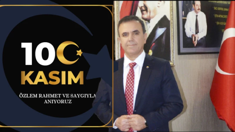 KOZAN TİCARET ODASI BAŞKANI MUSTAFA KANDEMİR’DEN 10 KASIM MESAJI